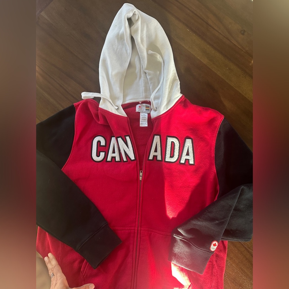 Team Canada Olympic zip-up hoodie